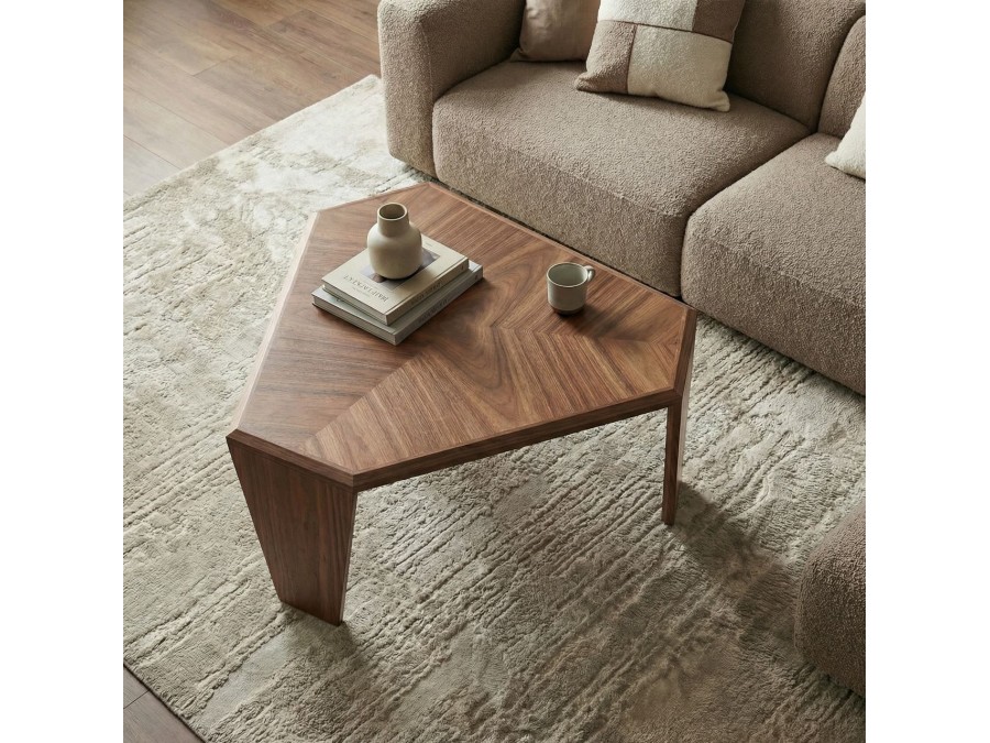 Журнальный столик Nidji 90х70х38, шпон орех