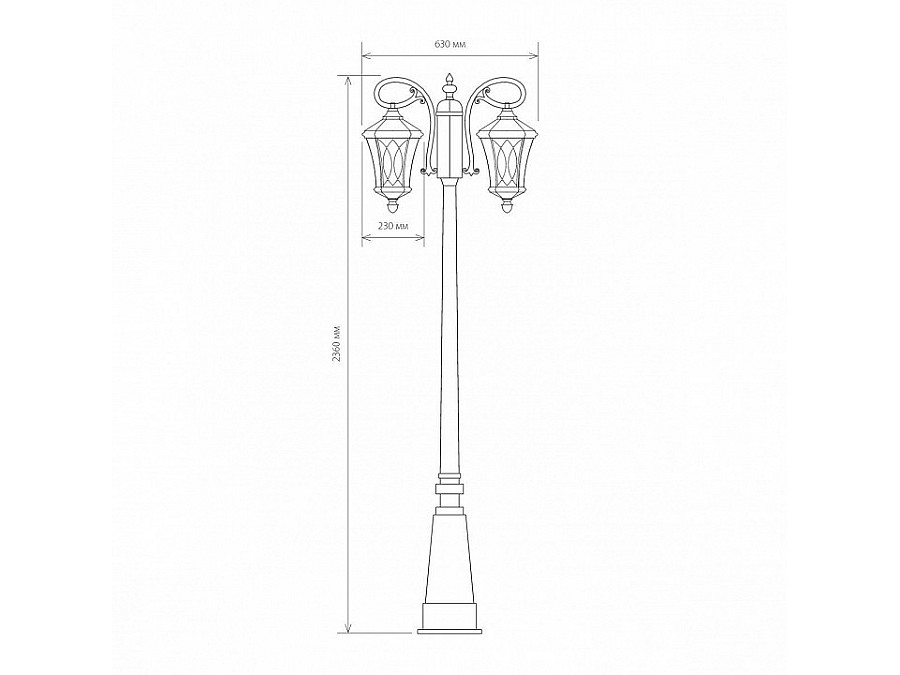 Фонарный столб Elektrostandard Virgo F/2 a031925