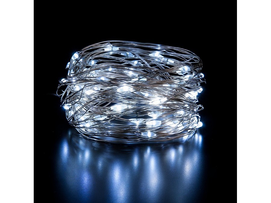 Гирлянда Нить Eurosvet Роса 400-008 белый