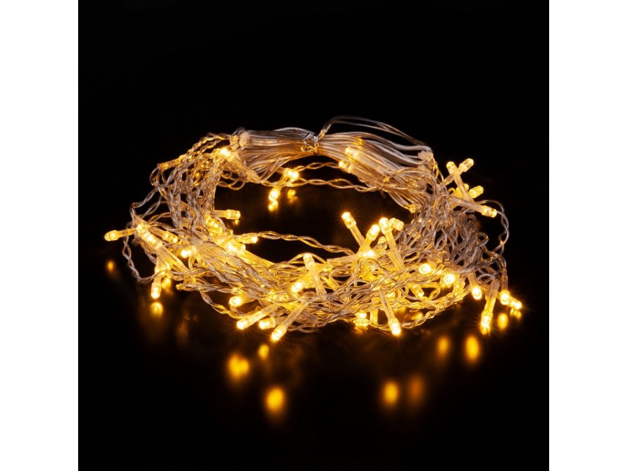 Бахрома световая Eurosvet 100-001 100-001 теплый белый 1,8*0,5м IP20