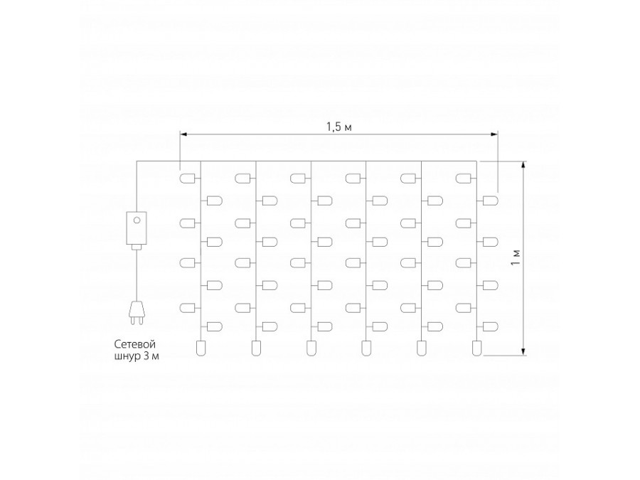 Занавес световой Eurosvet 200-001 200-001