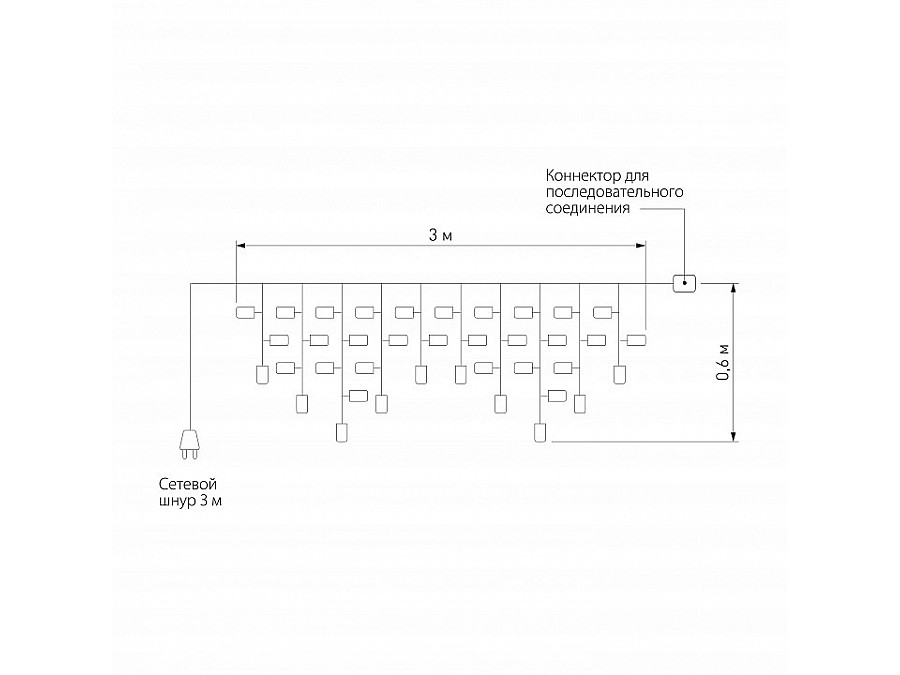 Бахрома световая Eurosvet 100-101 100-101