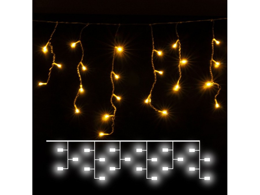 Бахрома световая Eurosvet 100-001 100-001 теплый белый 1,8*0,5м IP20