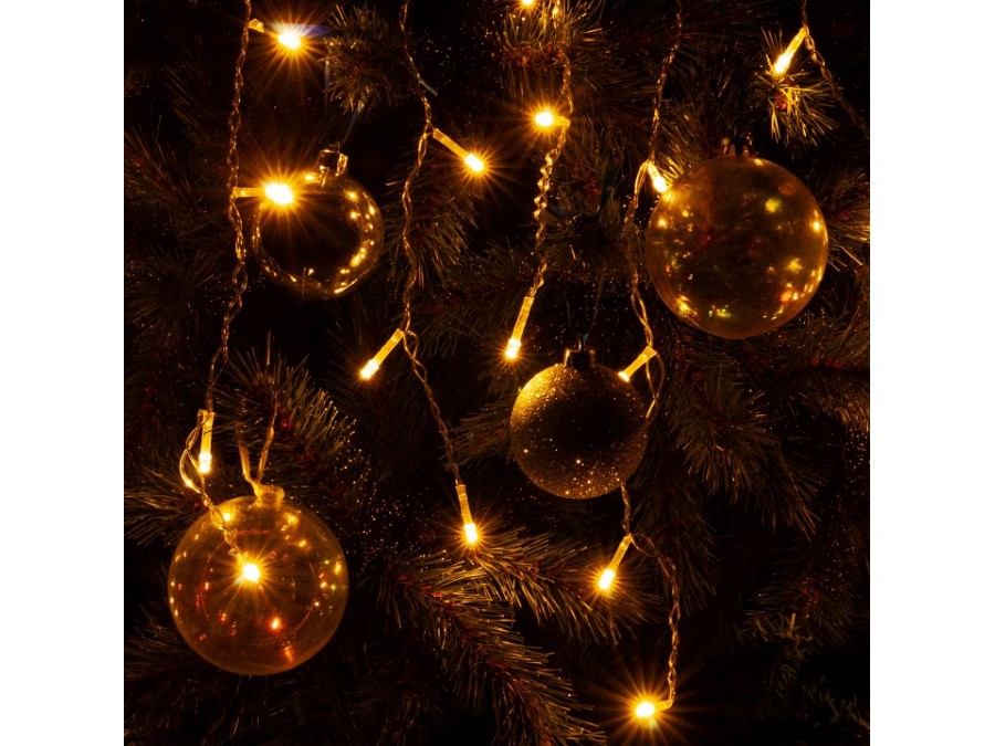 Бахрома световая Eurosvet 100-001 100-001 теплый белый 1,8*0,5м IP20