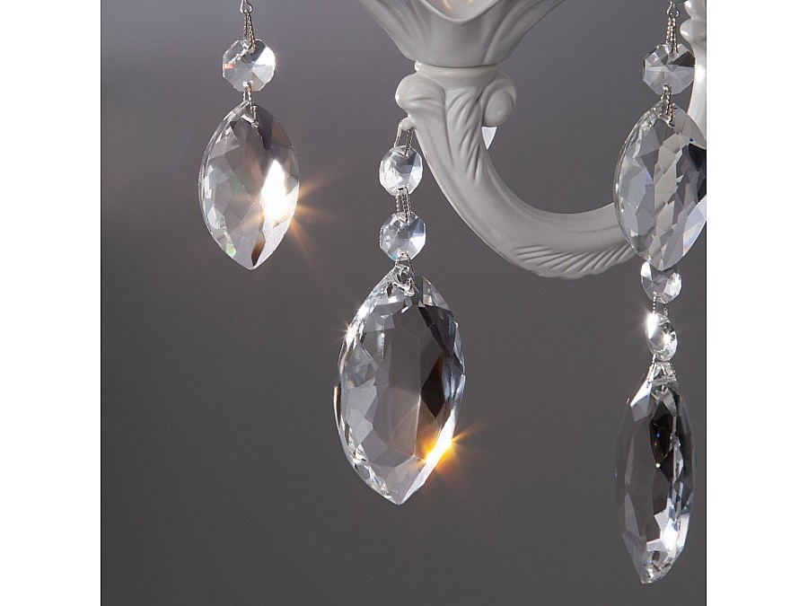 Бра Eurosvet Veletta 10108/1 белый/прозрачный хрусталь Strotskis