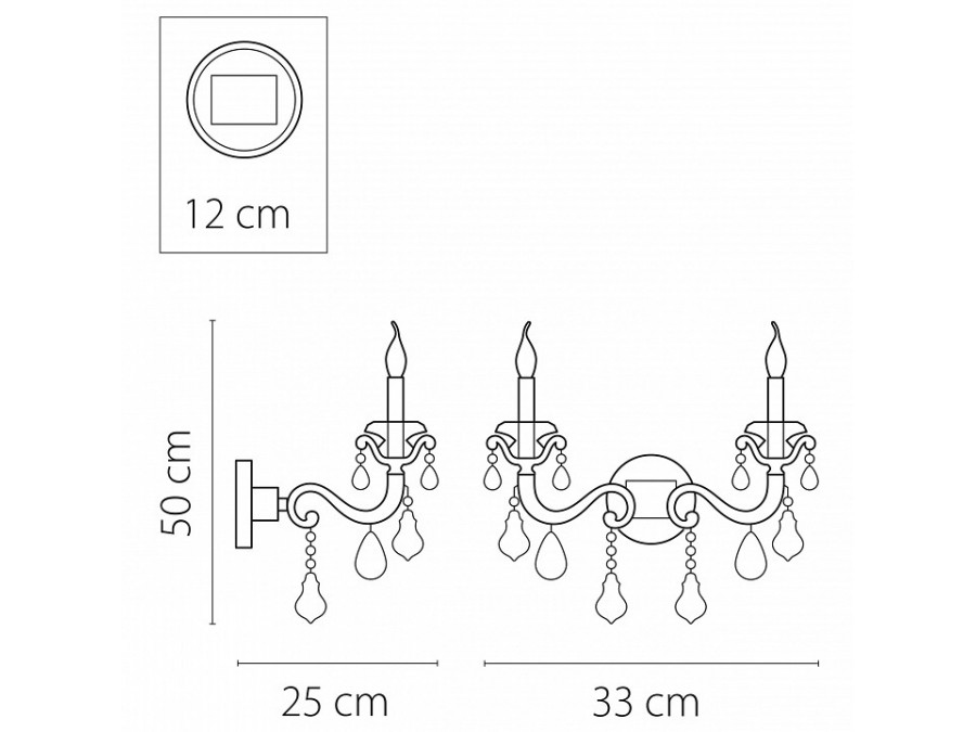 Бра Lightstar Lusso 788624