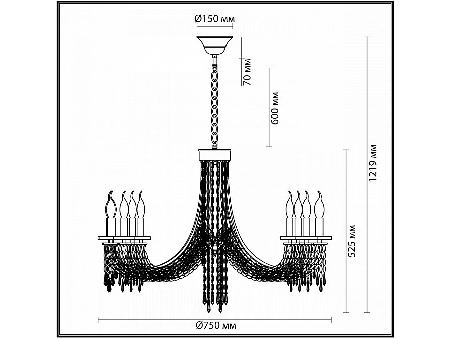 Подвесная люстра Odeon Light Capel 5063/8