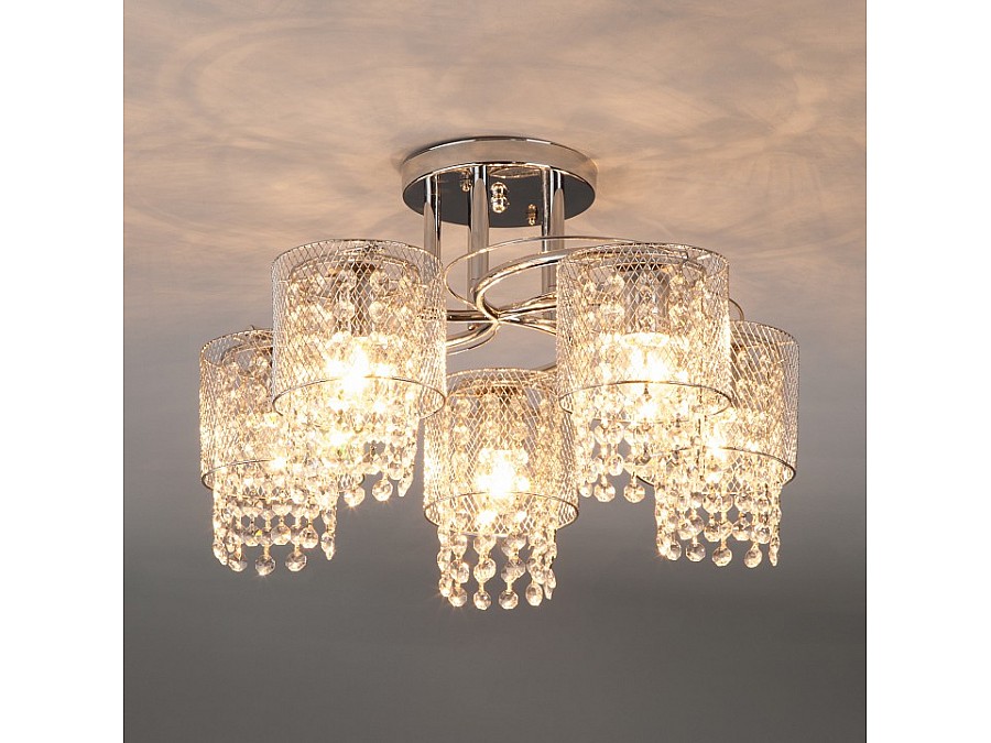 Люстра на штанге Eurosvet Bonnie 30137/5 хром