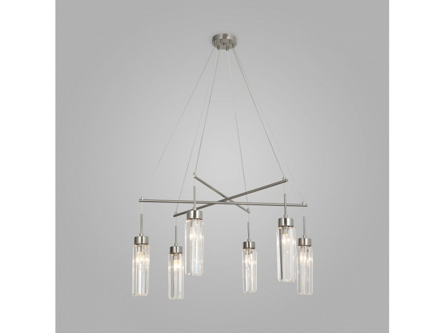 Подвесная люстра Eurosvet Gilian 60163/6 никель