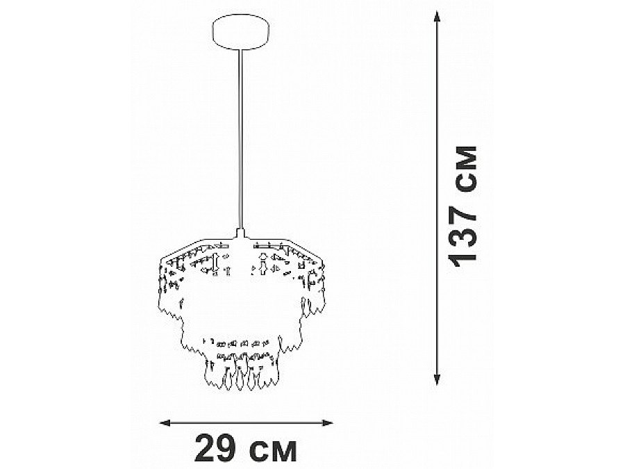 Подвесная люстра Vitaluce V5883 V5883-1/1S