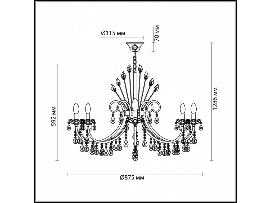 Подвесная люстра Odeon Light Versia 4977/10