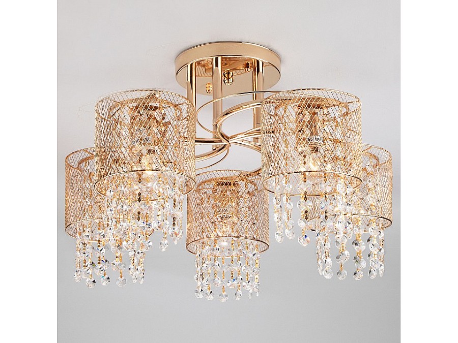 Люстра на штанге Eurosvet Bonnie 30137/5 золото