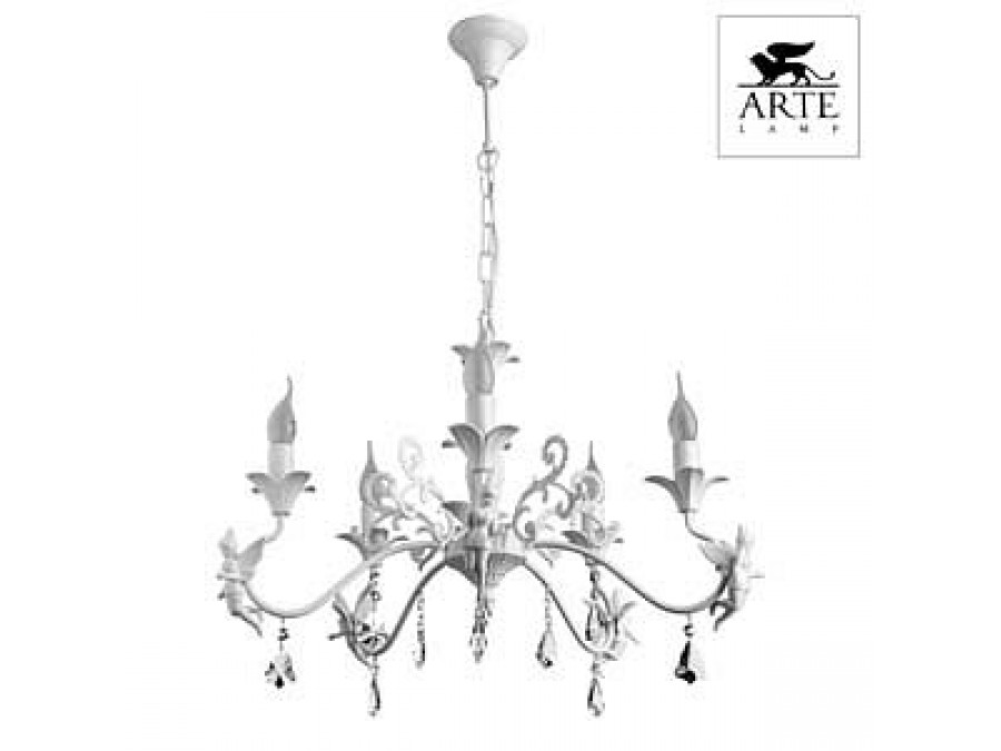 Подвесная люстра Arte Lamp Angelina A5349LM-5WH