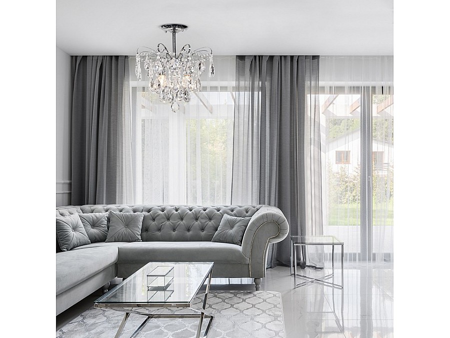 Люстра на штанге Escada Crown 682/4PL Chrome