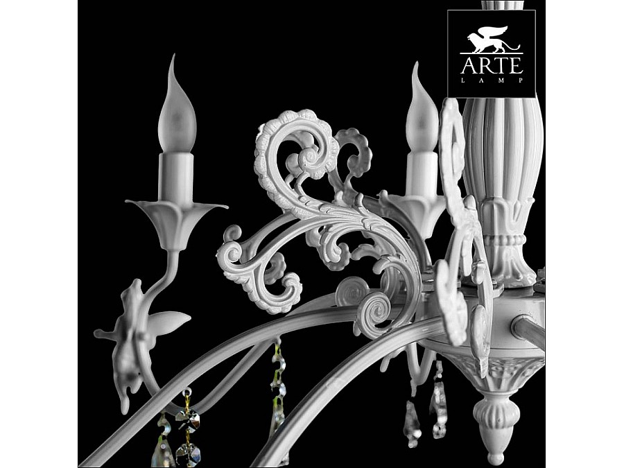 Подвесная люстра Arte Lamp Angelina A5349LM-8WH