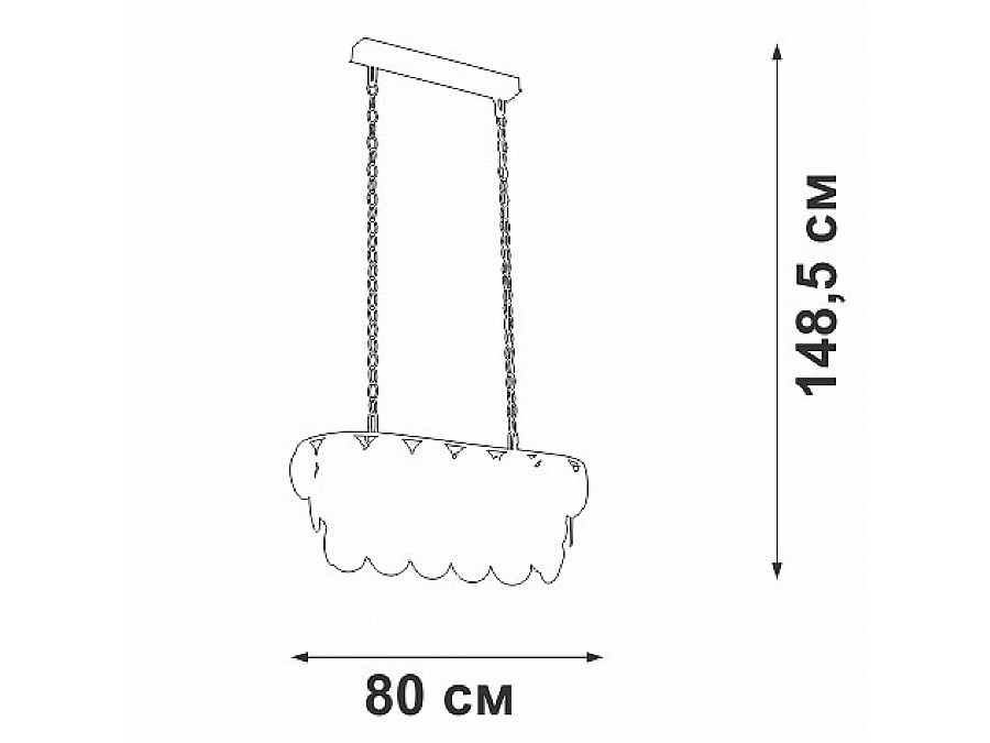 Подвесная люстра Vitaluce V58340 V58340-8/18