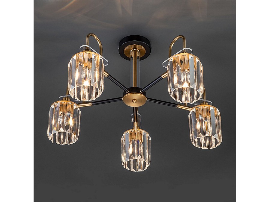 Люстра на штанге Eurosvet Tenia 70090/5 черный