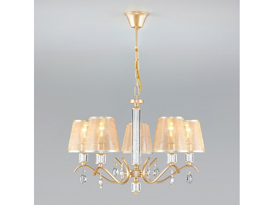 Подвесная люстра Eurosvet Alcamo 60103/5 перламутровое золото