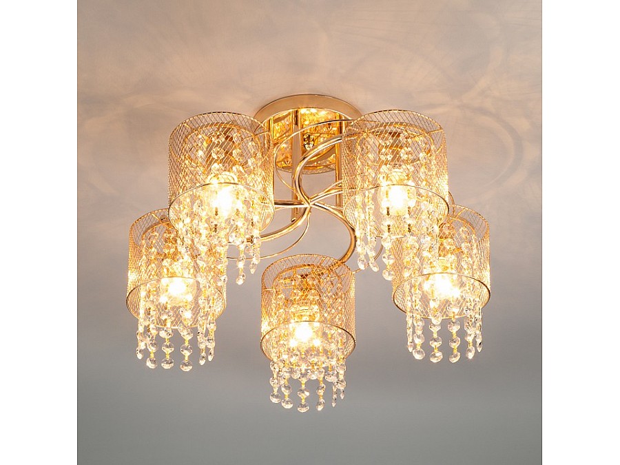 Люстра на штанге Eurosvet Bonnie 30137/5 золото