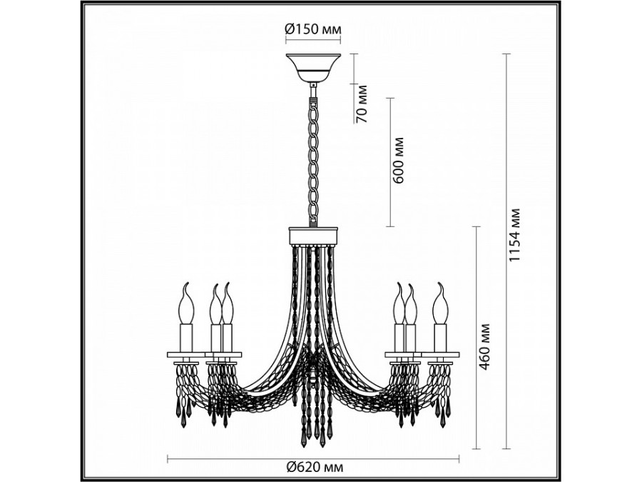 Подвесная люстра Odeon Light Capel 5063/6