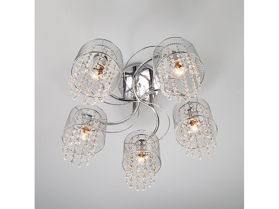 Люстра на штанге Eurosvet Bonnie 30137/5 хром