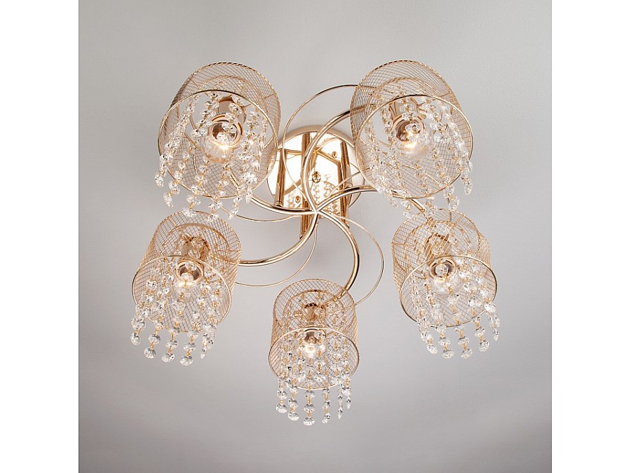 Люстра на штанге Eurosvet Bonnie 30137/5 золото