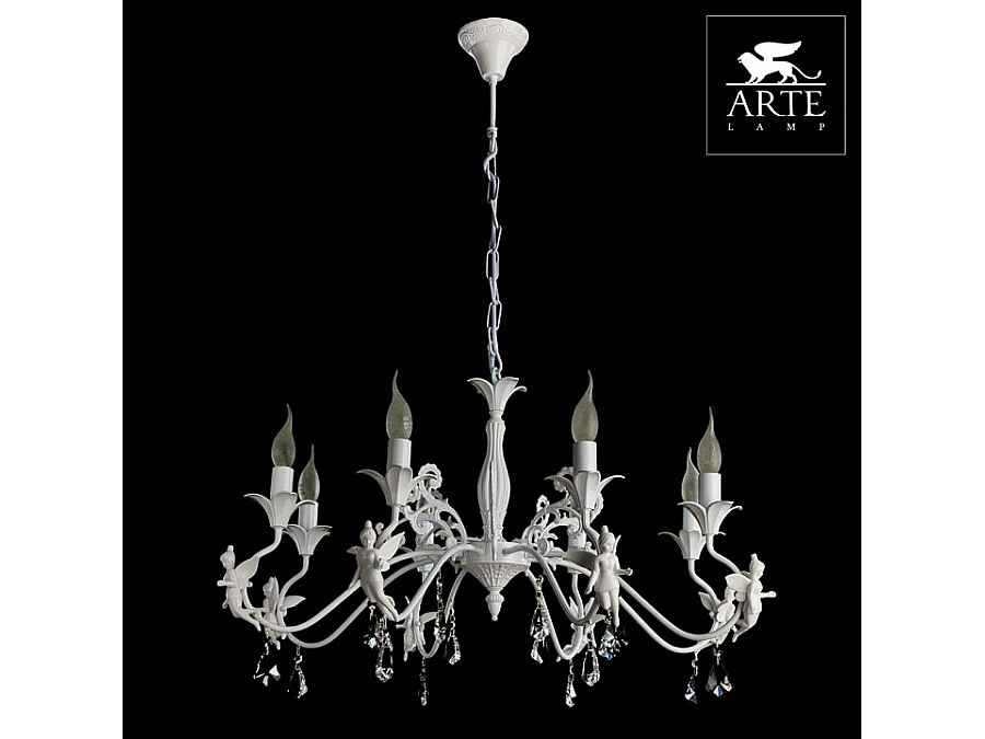 Подвесная люстра Arte Lamp Angelina A5349LM-8WH
