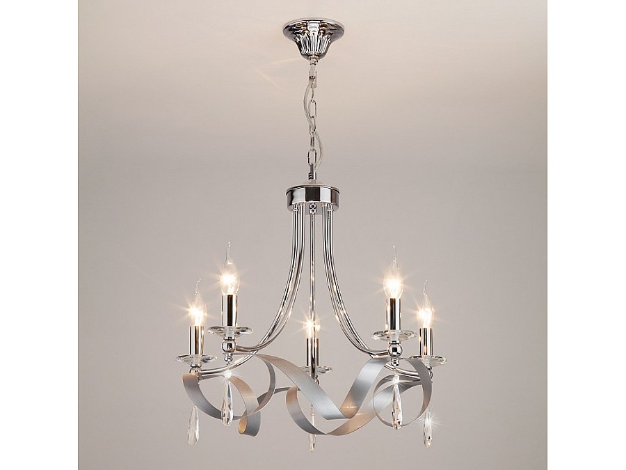 Подвесная люстра Eurosvet Adelia 60064/5 хром