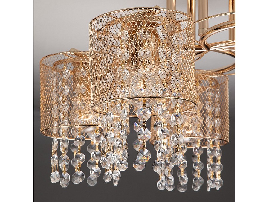 Люстра на штанге Eurosvet Bonnie 30137/5 золото