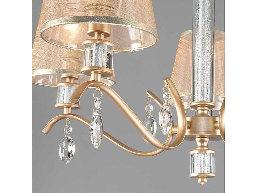 Подвесная люстра Eurosvet Alcamo 60103/5 перламутровое золото