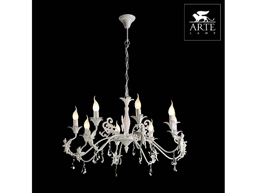 Подвесная люстра Arte Lamp Angelina A5349LM-8WH