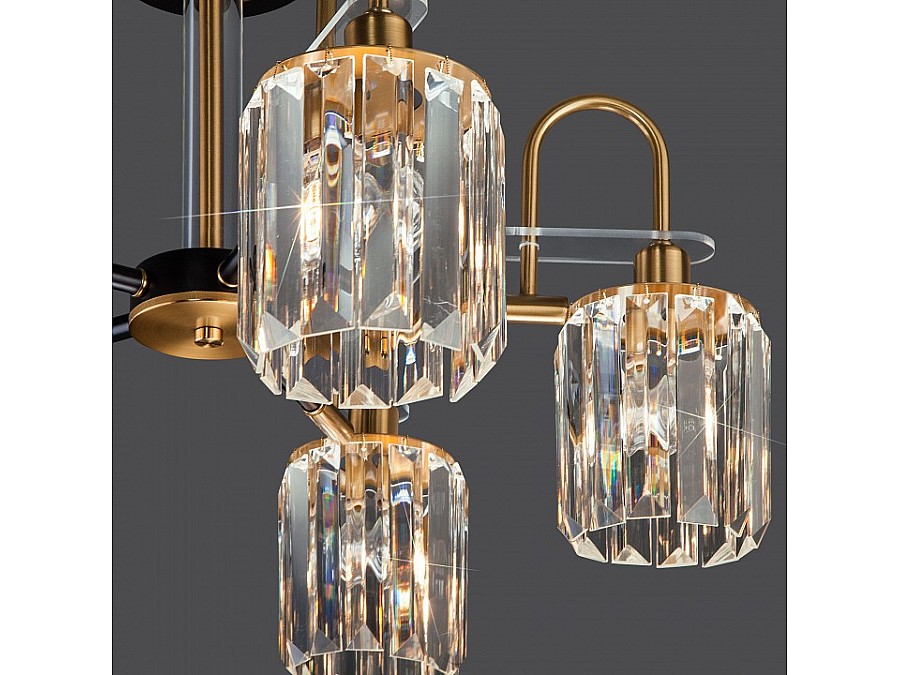 Люстра на штанге Eurosvet Tenia 70090/5 черный