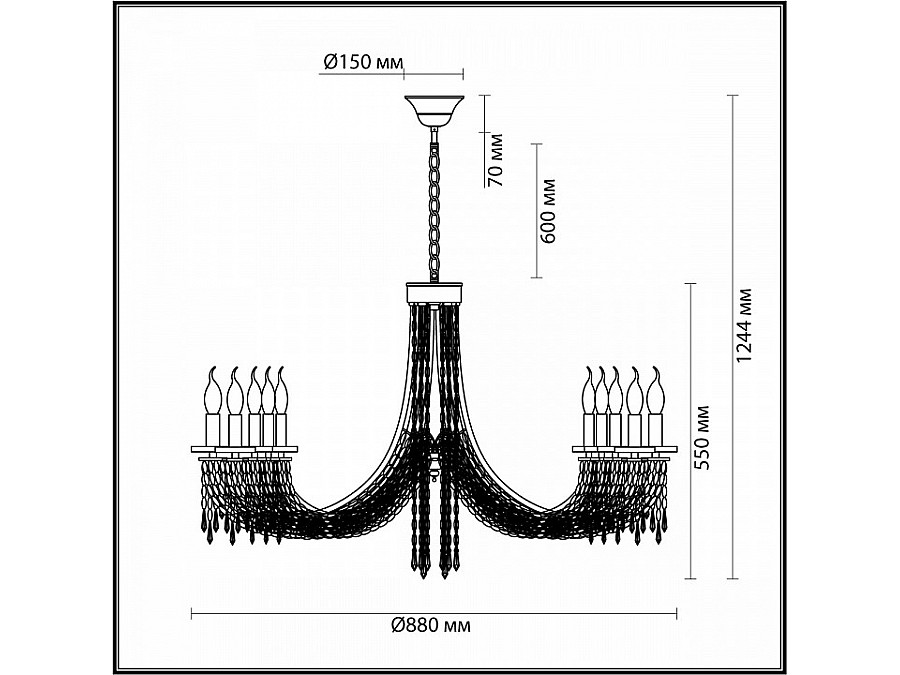 Подвесная люстра Odeon Light Capel 5063/10