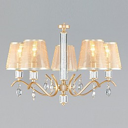 Подвесная люстра Eurosvet Alcamo 60103/5 перламутровое золото