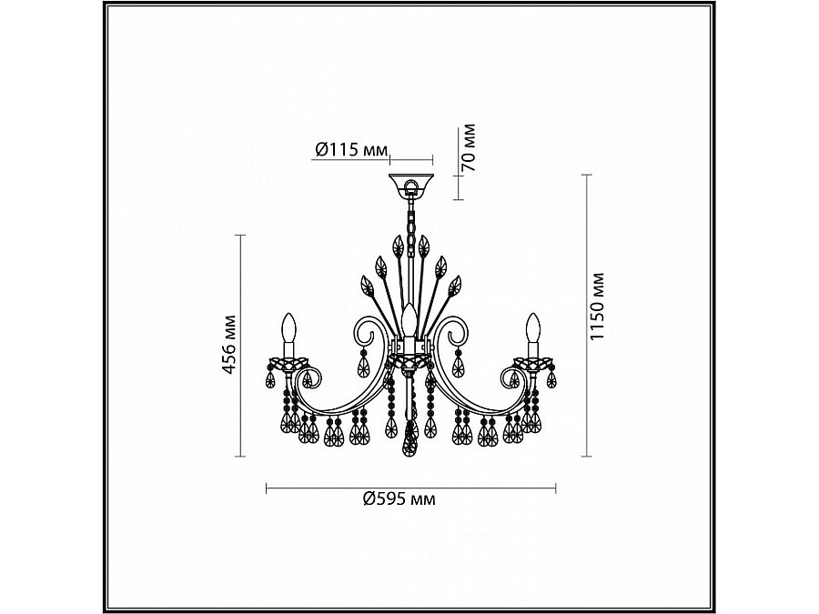 Подвесная люстра Odeon Light Versia 4977/6