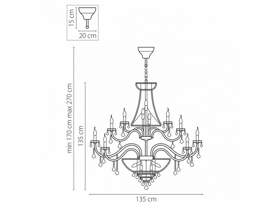 Подвесная люстра Lightstar Classic 700514