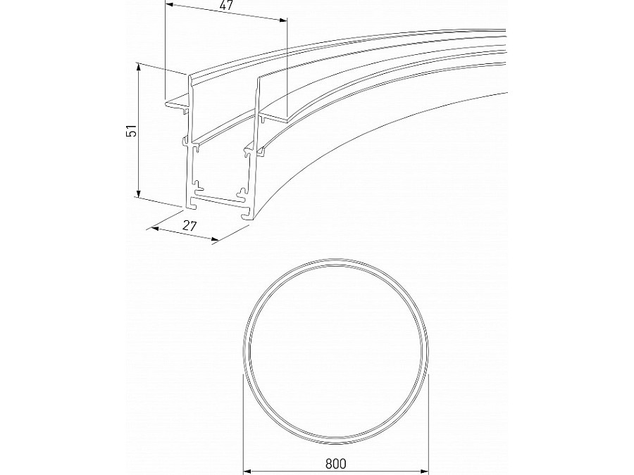 Трек встраиваемый Elektrostandard Slim Magnetic a066494