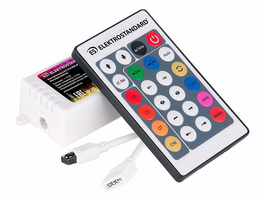 Пульт-регулятора ЦТ и цвета RGB с сенсорным кольцом Elektrostandard Аксессуары для светодиодных лент 12/24V LSC 016