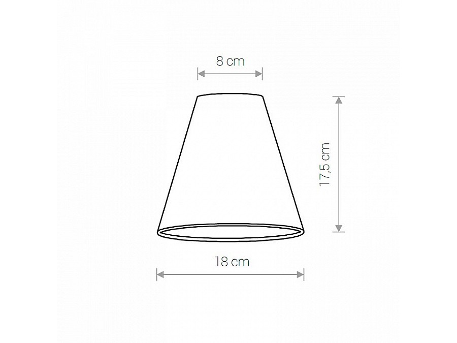 Плафон текстильный Nowodvorski Cameleon Cone S V BL 8415
