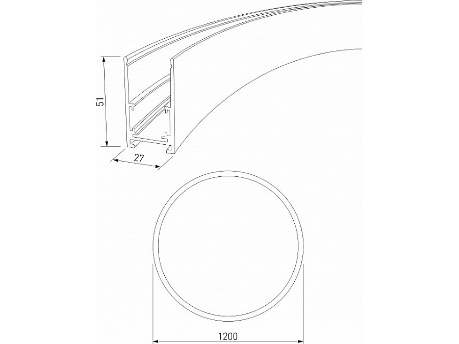 Трек накладной Elektrostandard Slim Magnetic a066498