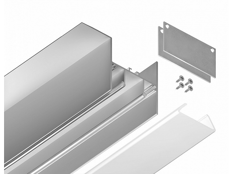 Короб для контурной подсветки натяжного потолка Ambrella Light GP GP4050AL