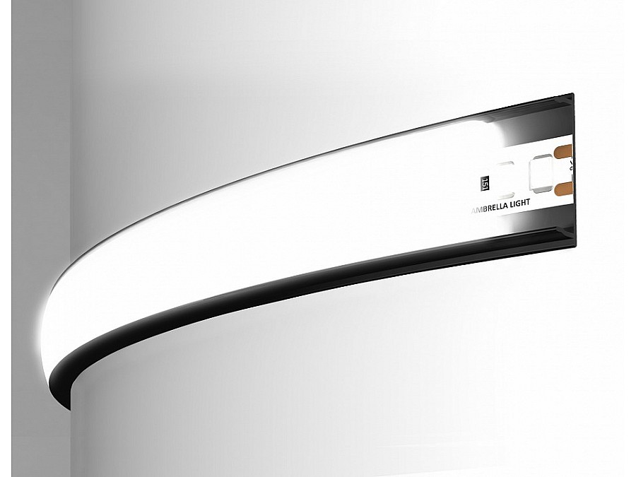 Профиль накладной гибкий Ambrella Light GP GP1600BK