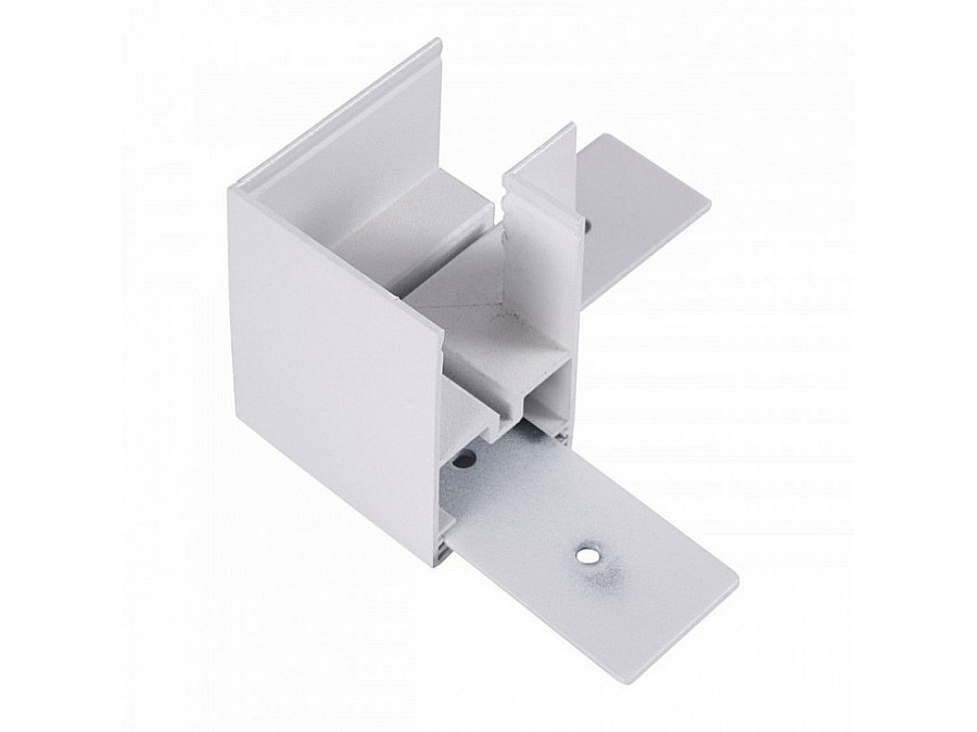Соединитель угловой L-образный для треков накладных Imex UT25 IL.0007.4101 WH