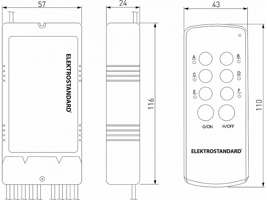 Контроллер с пультом ДУ Elektrostandard Y Y6