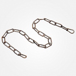 Подвес Eurosvet 10300 10303 цепь длиной 1 метр с 2 карабинами античная бронза, арт. 74400