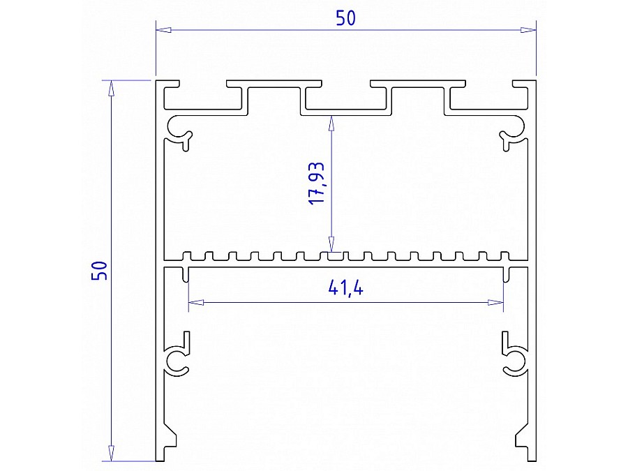 Короб накладной Ambrella Light Profile System GP GP3100BK