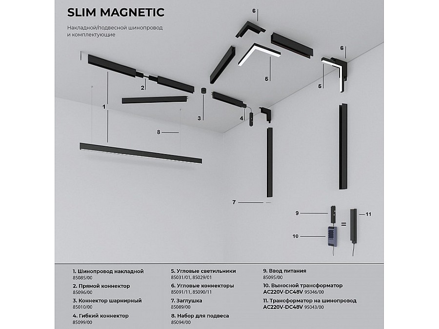 Заглушка для трека Elektrostandard Slim Magnetic a067417