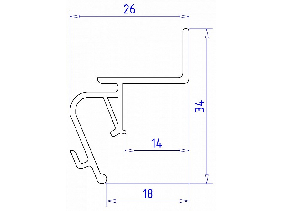 Профиль для контурной подсветки натяжного потолка Ambrella Light GP GP4100BK