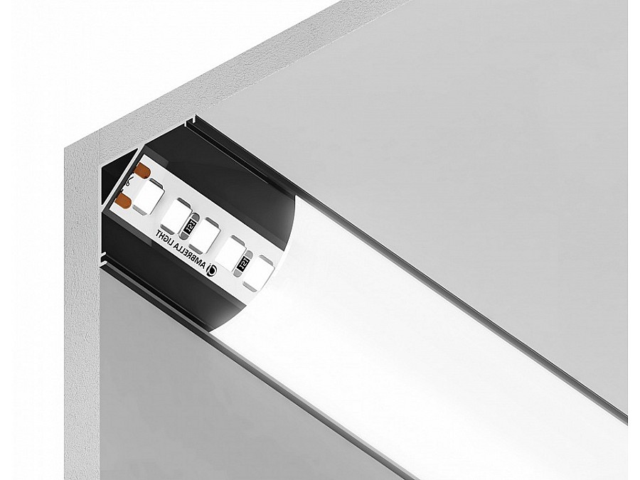 Профиль накладной угловой внутренний Ambrella Light GP GP2100BK
