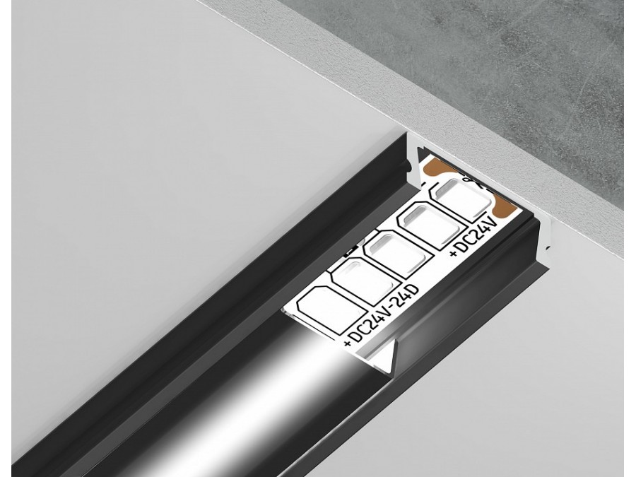 Профиль накладной Ambrella Light GP GP1700BK/BK